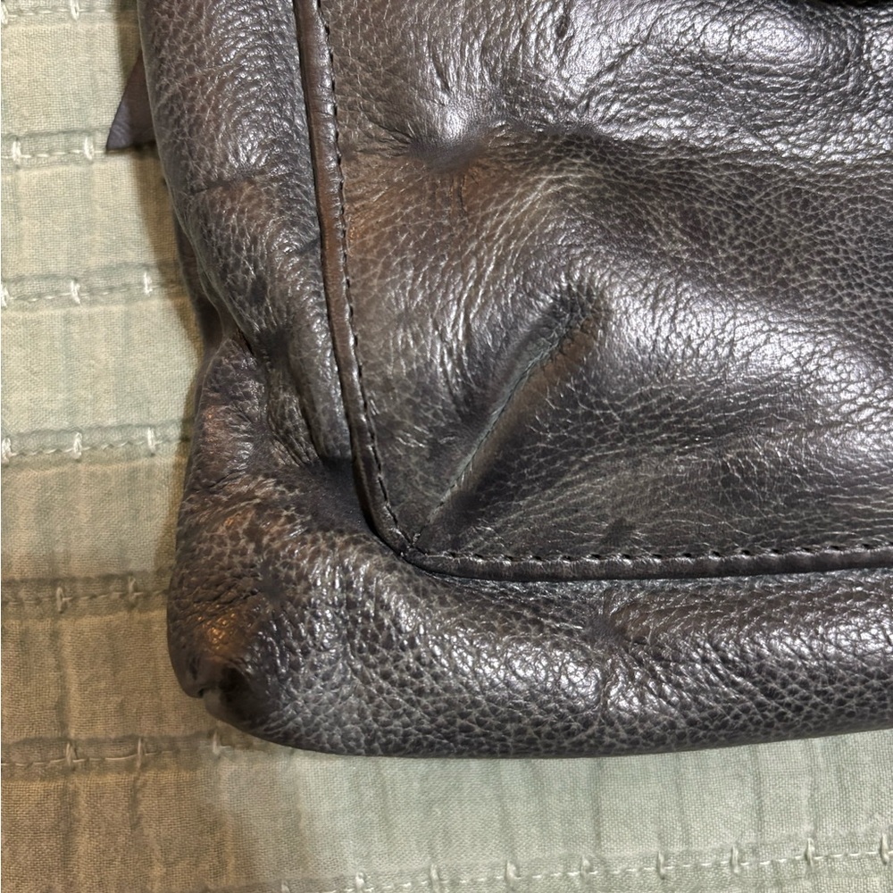 Latico Charcoal Leather Crossbody Bag - Picture 4 of 7